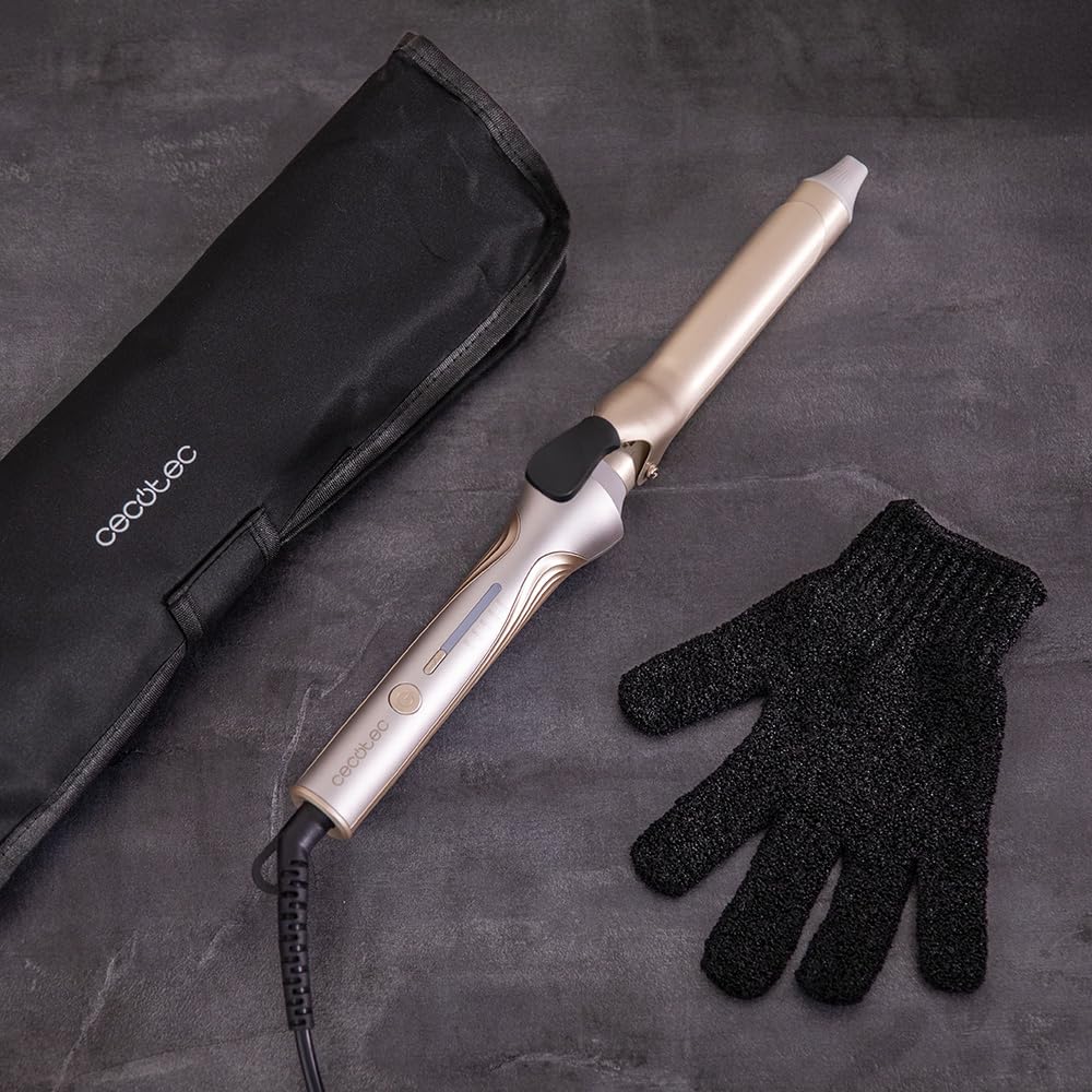 Cecotec SurfCare CurlClip Lockenstab, 25 mm, Keramikbeschichtung, Keratin und Arganöl, schnelles Auf