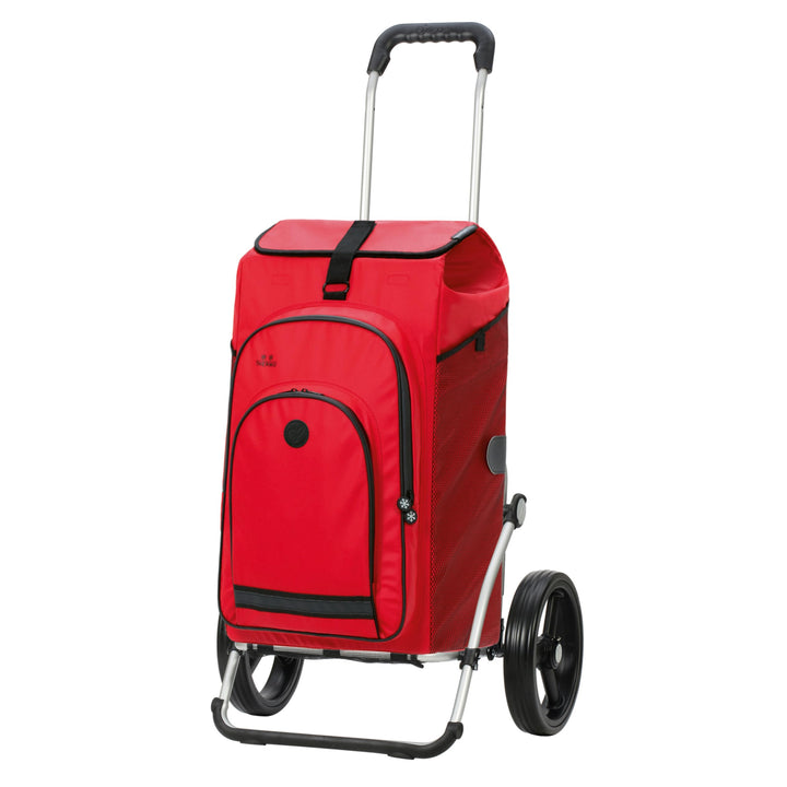 ANDERSEN Einkaufstrolley - Royal Shopper Hydro 3.0 rot | mit Flüsterrädern, grosse Räder, 25 cm, aus