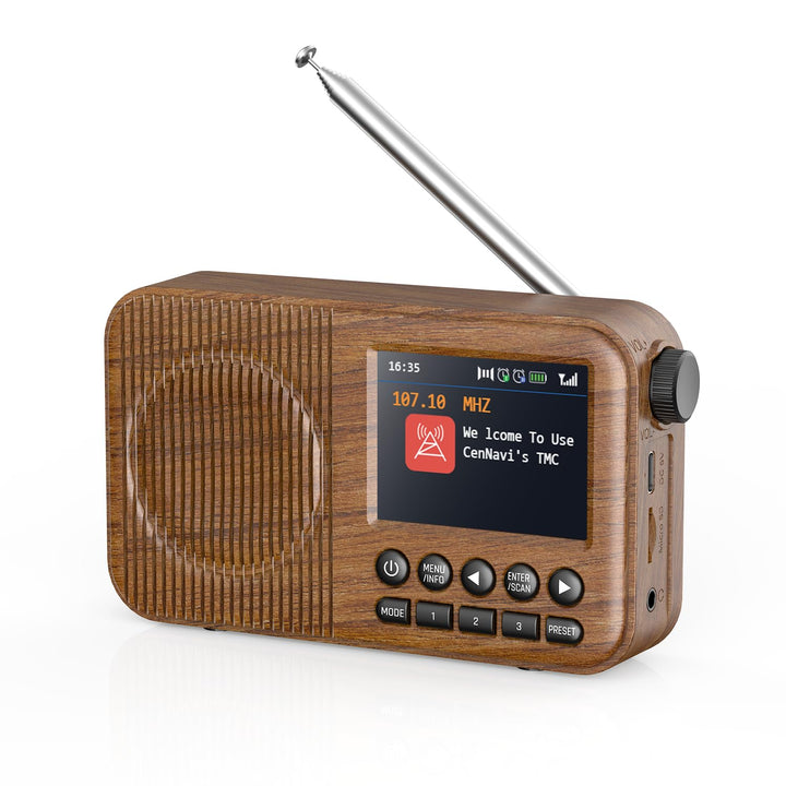 Arafuna DAB Radio, DAB Plus Radio mit 2,4" Farbdisplay, FM Radio mit Bluetooth, Küchenradio mit 60 V