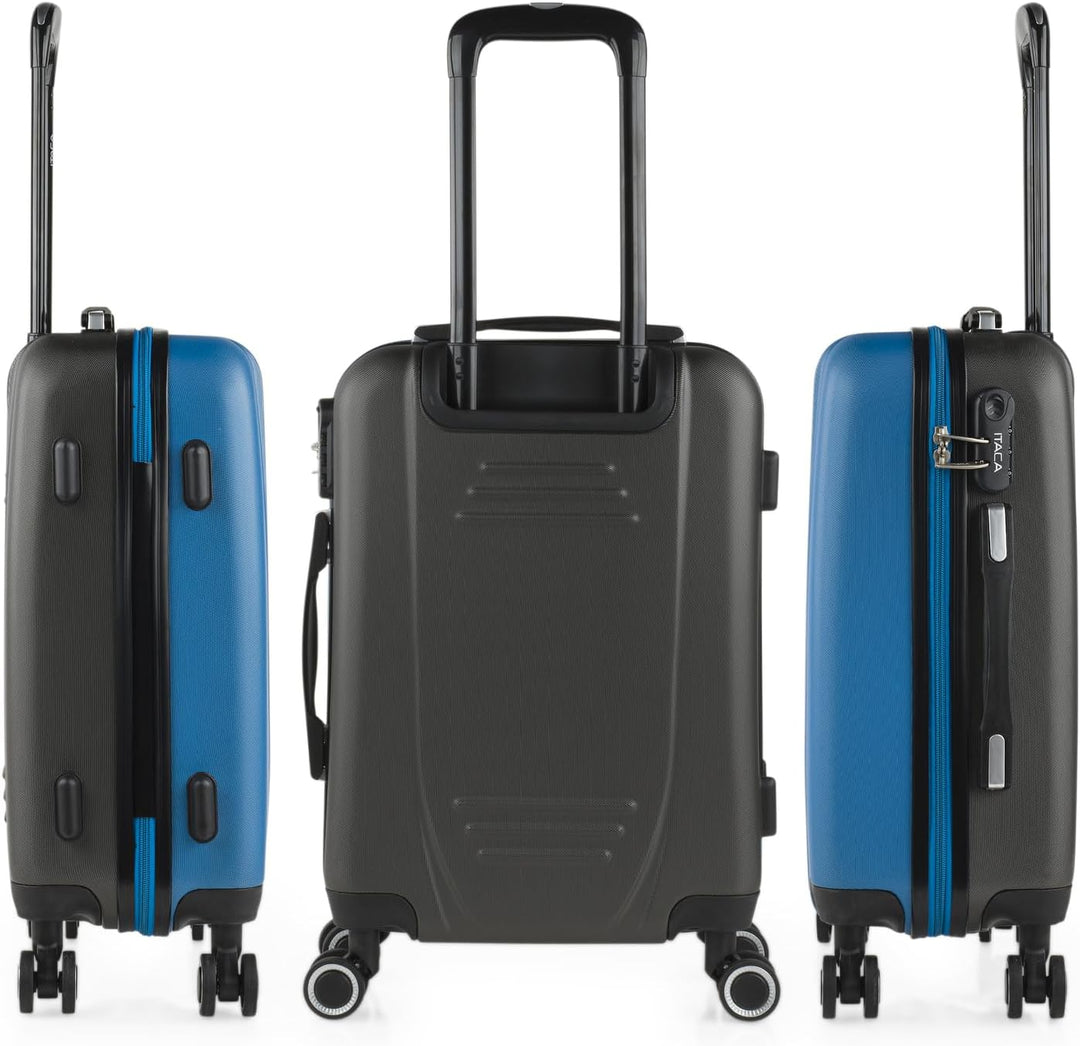 ITACA - Trolley Handgepäck Cabin Trolley Koffer Reisekoffer Hartschalenkoffer mit Zahlenschloss - Ka