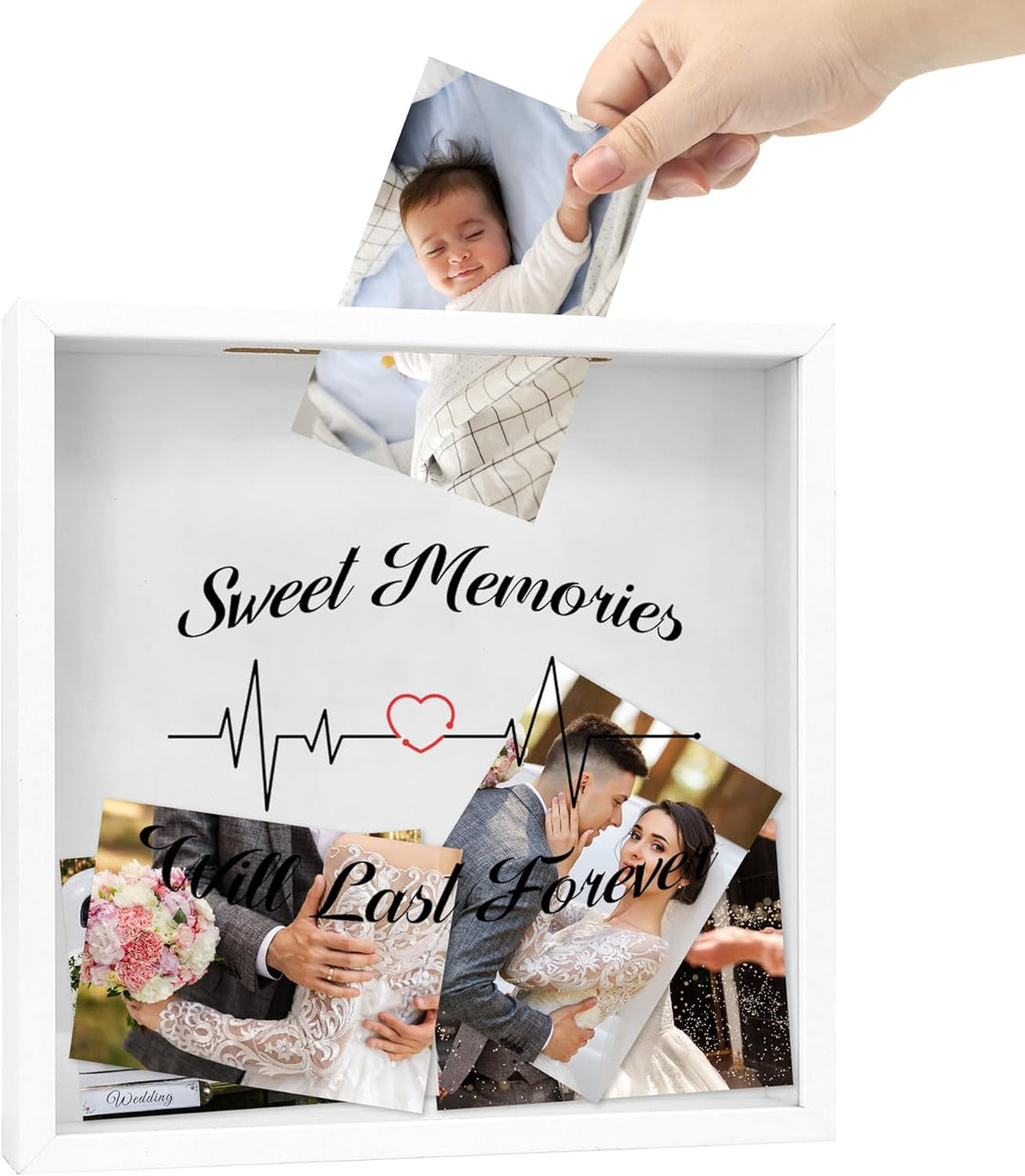 FramePro 30x30 3D Bilderrahmen Schattenbox mit Glasscheibe Ticketstummel Reise Abenteuer Archivbox R