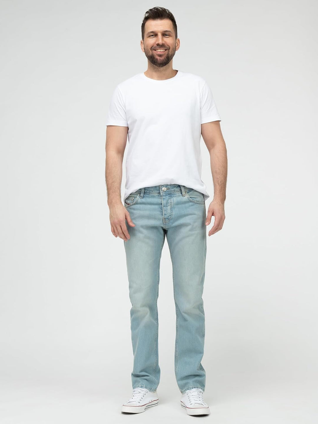 Rock Creek Herren Designer Jeans Denim Blau Hose Herrenjeans RC-2098 W29-W44 29W / 32L Rc-2441 Hellb