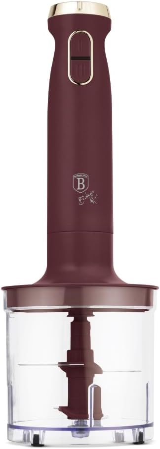 Berlinger Haus Stabmixer, 6-in-1, 800 W, variable Geschwindigkeitskontrolle, Titanmesser, inklusive