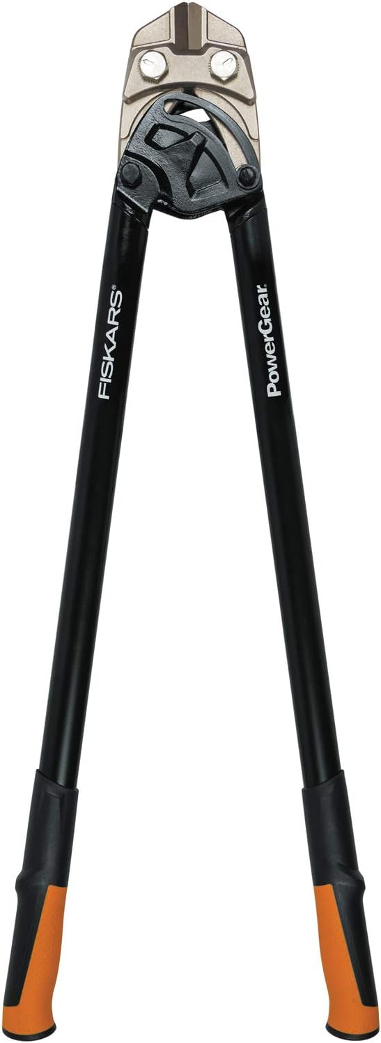 Fiskars Bolzenschneider, Bis zu 30% mehr Kraft, Länge 91 cm, Stahl/Kunststoff, Schwarz/Orange, Power