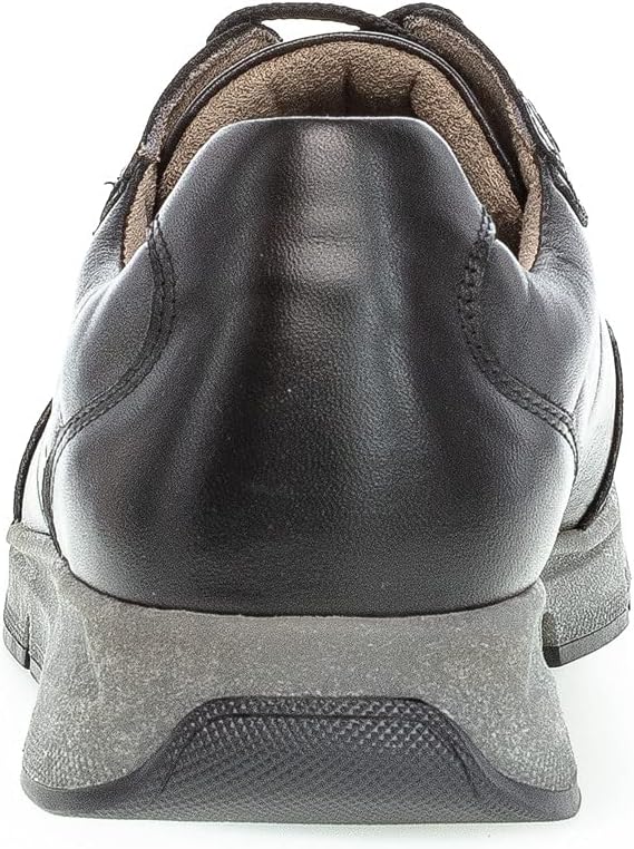 Pius Gabor Herren Sneaker,zertifiziertes Leder,Wechselfussbett,Superflex Sohle 40.5 EU Schwarz, 40.5