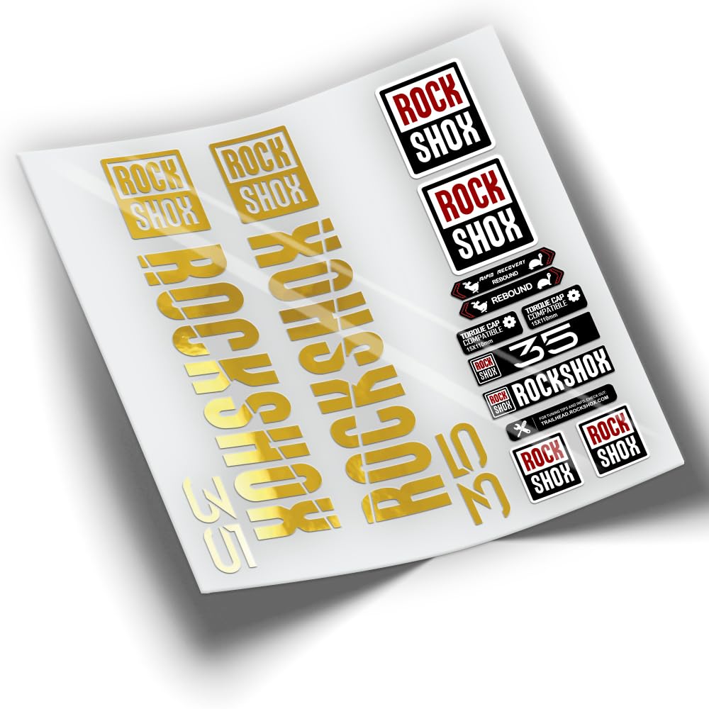 Ref: VP395 Aufkleber, kompatibel mit Rock-Shox 35 Gabel 2018-2020 MTB, Sticker, Aufkleber, Aufkleber