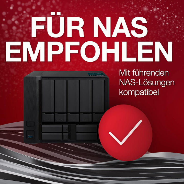 Seagate IronWolf Pro, NAS interne Festplatte 16TB HDD, 3.5 Zoll, 7200 U/Min, CMR, 256 MB Cache, SATA
