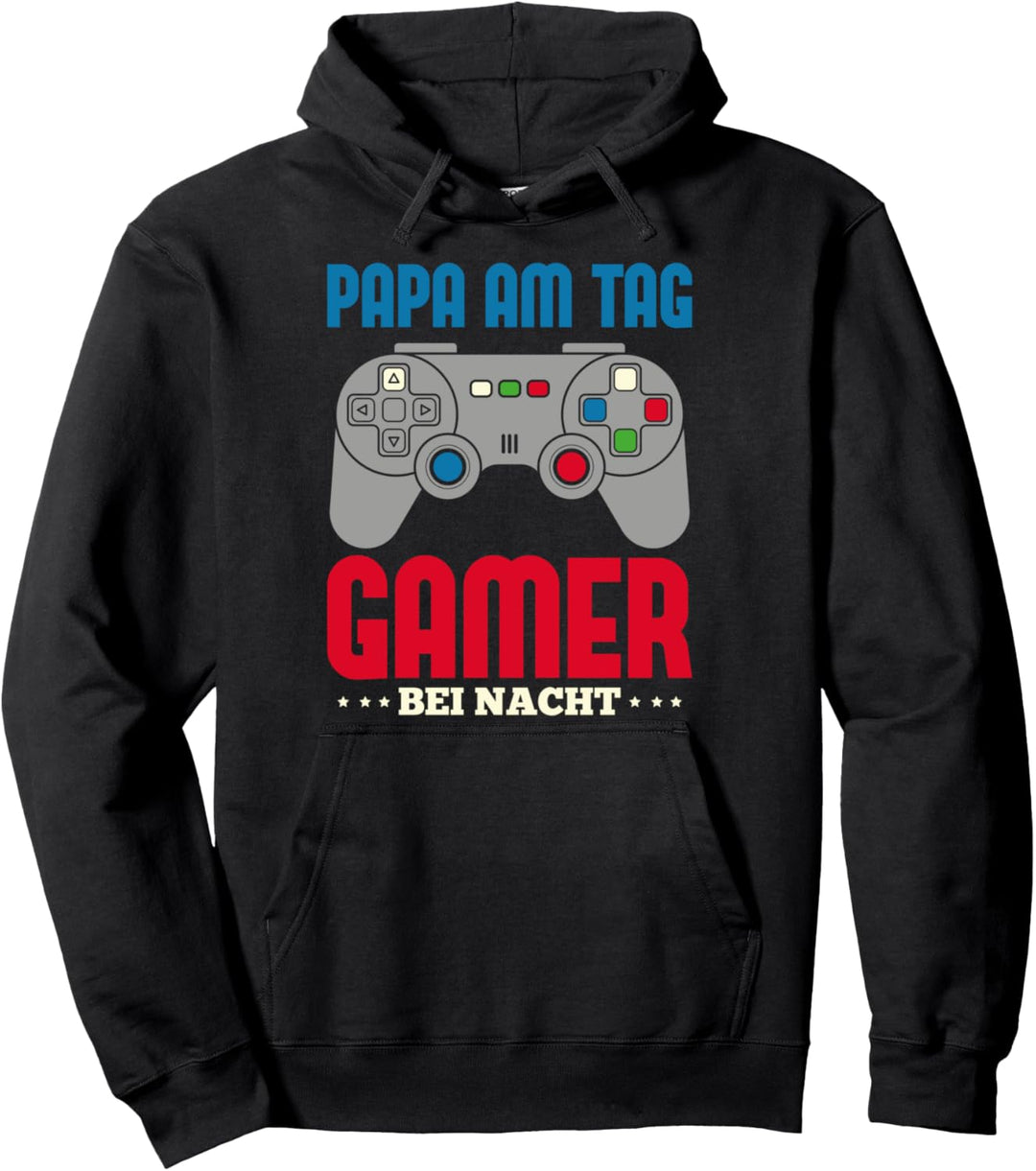 Gamer Papa Videospiel Nerd Vatertag Lustiges Gaming Pullover Hoodie