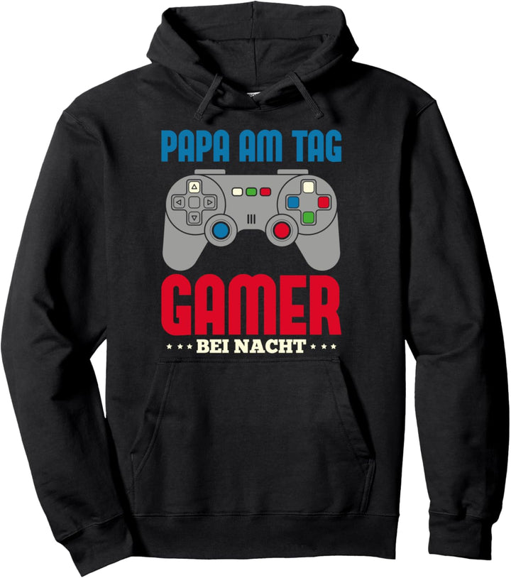 Gamer Papa Videospiel Nerd Vatertag Lustiges Gaming Pullover Hoodie