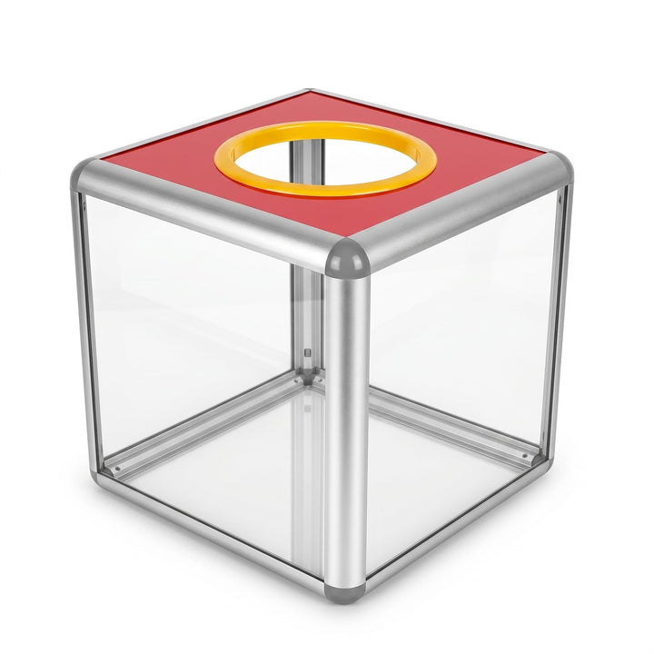 Yardwe 1 Stück Einfache Papier Lotterie Box Streich Ziehen Box Lotterie Box Quadrat Raffle Ball Spie
