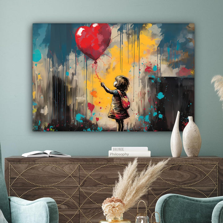 MuchoWow© Bild auf Leinwand Gross 120x80 cm XXL Schlafzimmer Bilder Wand Deko Wohnzimmer Modern Wand