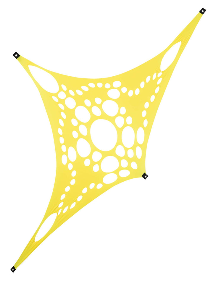 Schwarzlicht Segel Spandex | Progspy Neon Space Star II | Vanille | 1,5 x 3m | UV-aktiv | Leuchtend