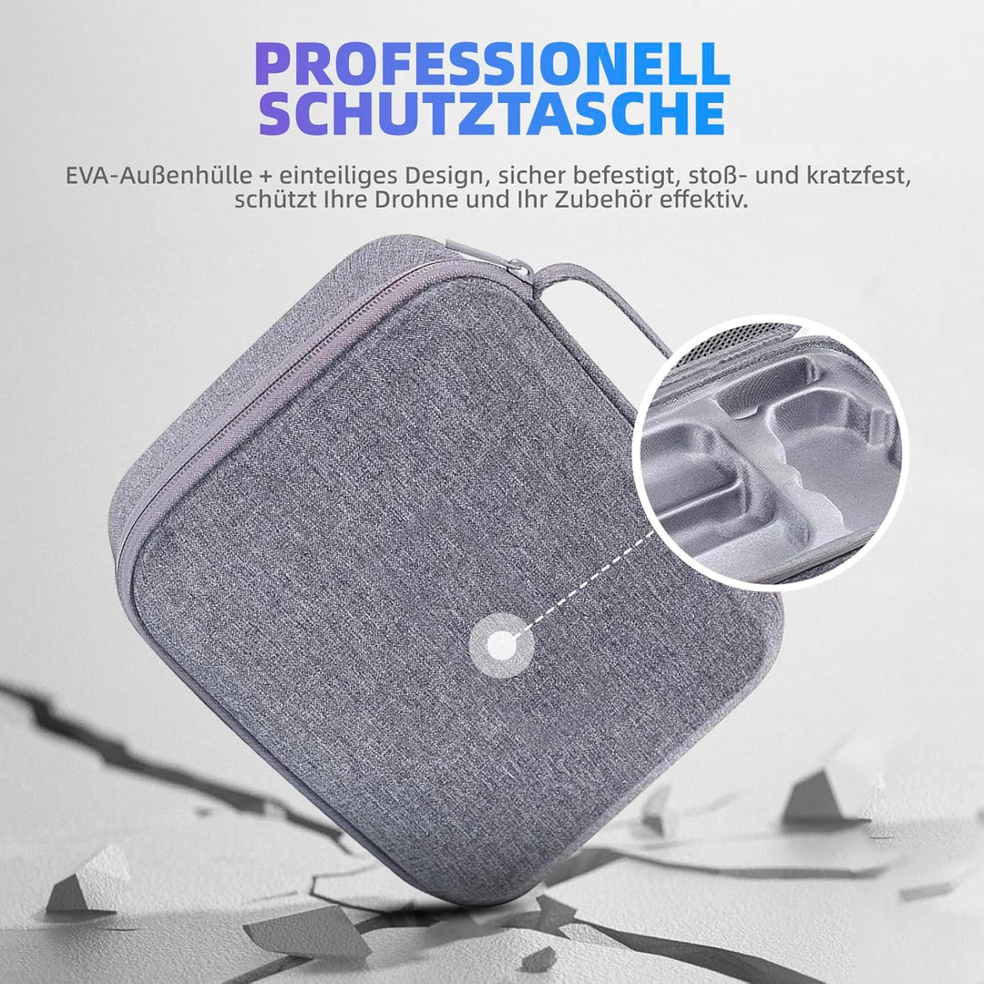 Tasche für DJI Mini 4K / 2/2 SE Drohne und Controller Zubehör, Tragbare Tragetasche Kompakte Aufbewa