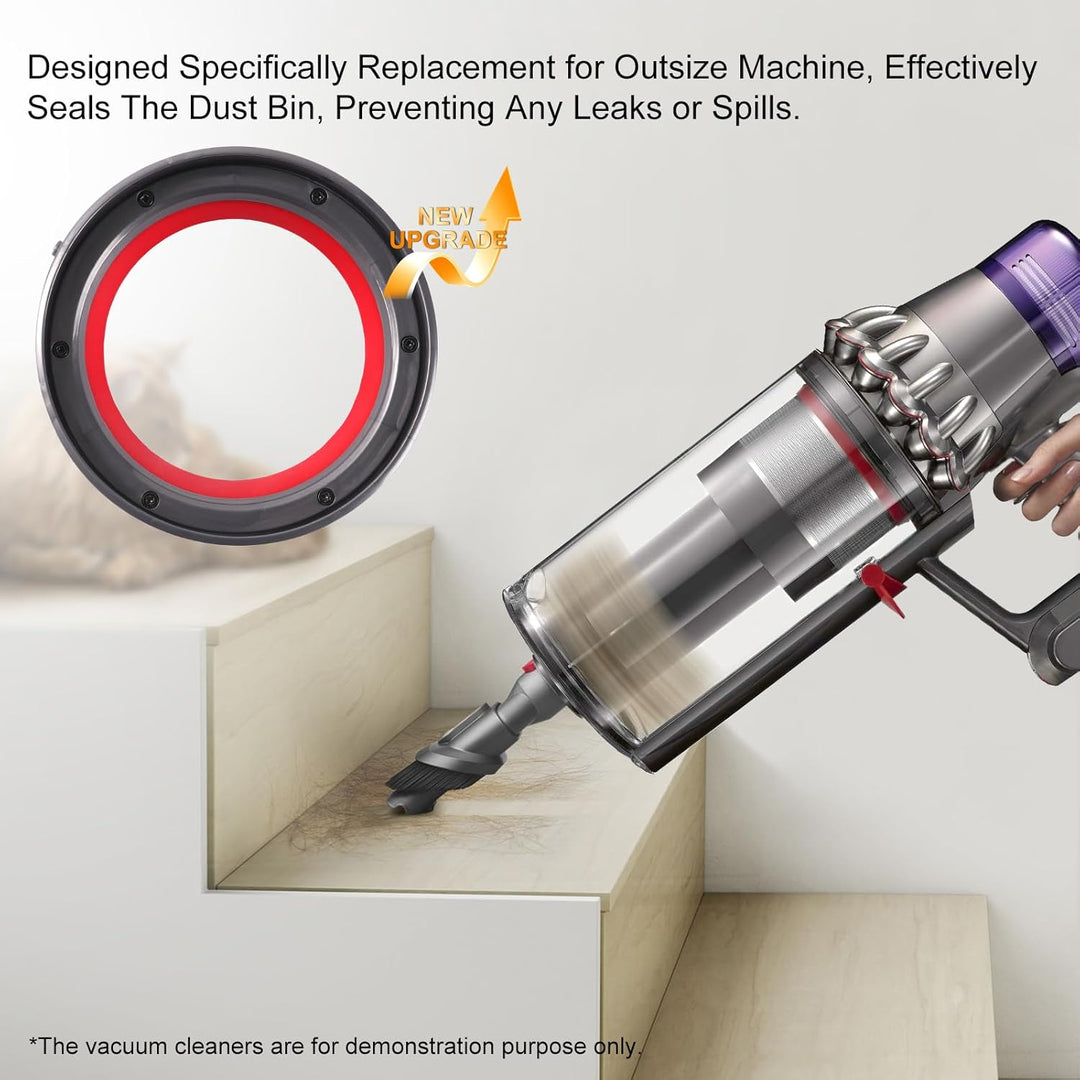 WYWY.Wide Staubbehälter Top Fester Dichtungsring Ersatz für Dyson v11 Outsize Staubsauger Dirt Cup B
