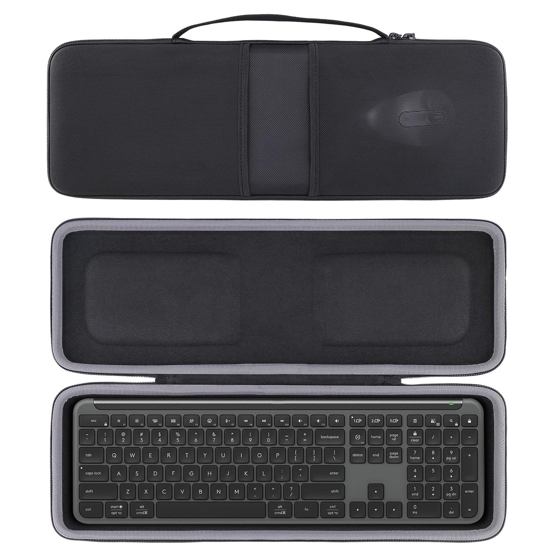 co2CREA Case Harte Reiseschutzhülle Etui Tasche kompatibel mit Logitech Signature Slim K950 kabellos