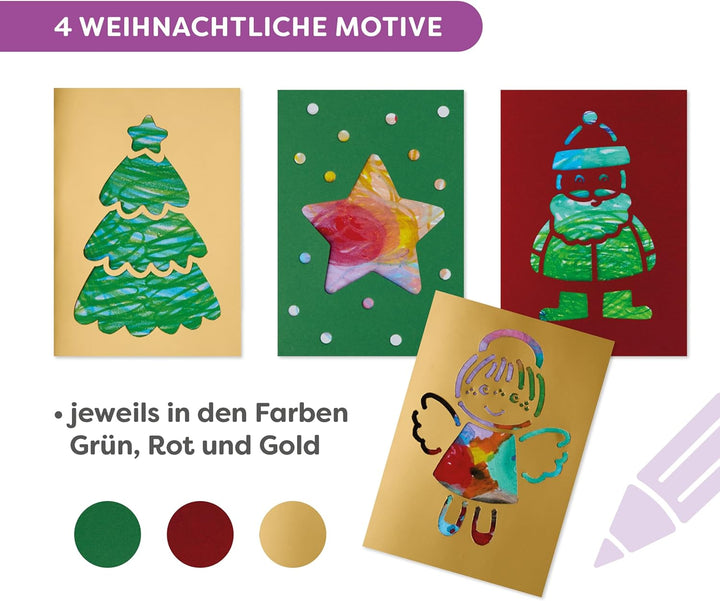 HABA Sachenmacher Bastelset Weihnachten für Kinder ab 3 Jahren – Erstes Basteln im Advent – Bastelbo