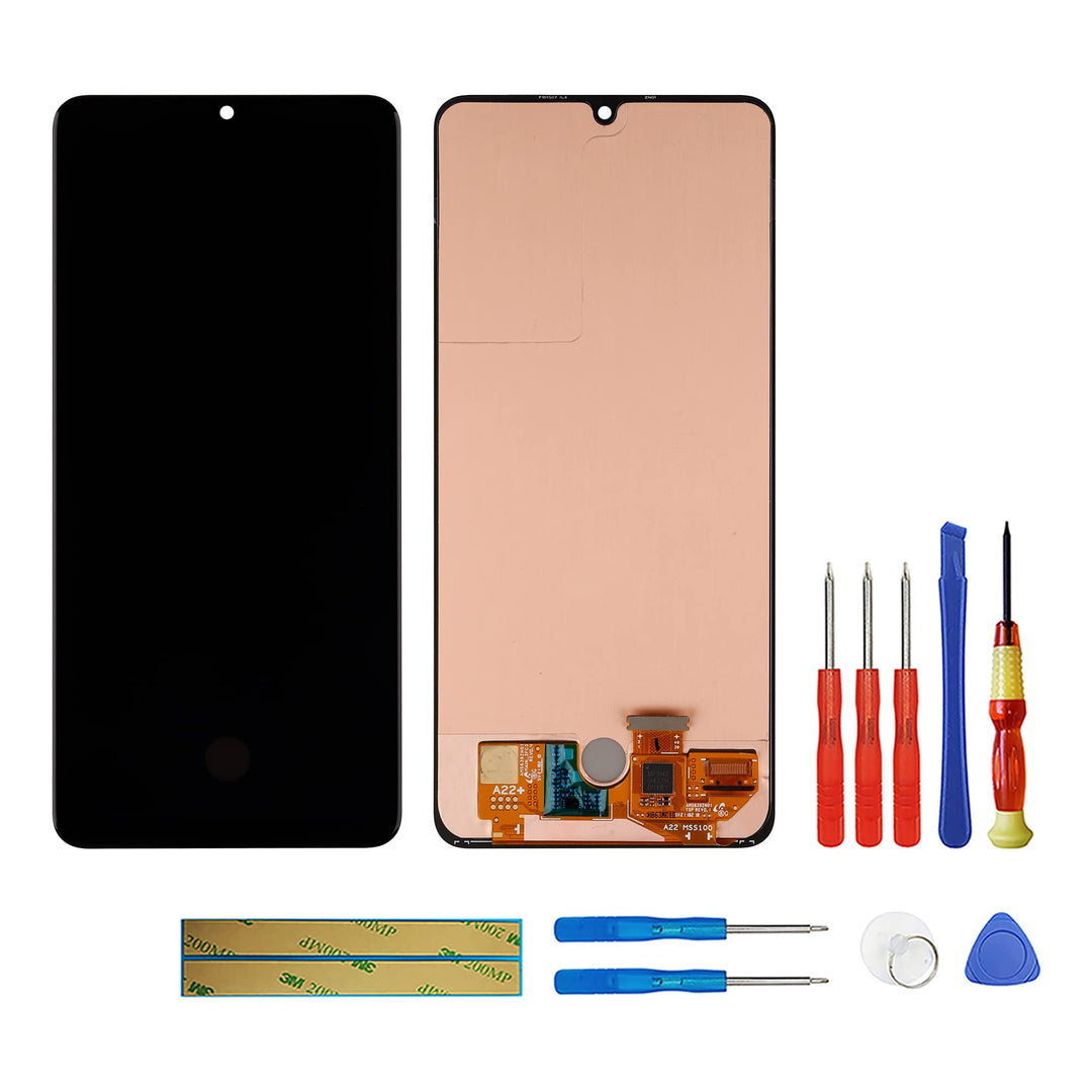 swark AM-OLED Kompatibel mit Samsung Galaxy M22 4G SM-M225 & A22 4G SM-A225 (Schwarz Ohne Rahmen) LC
