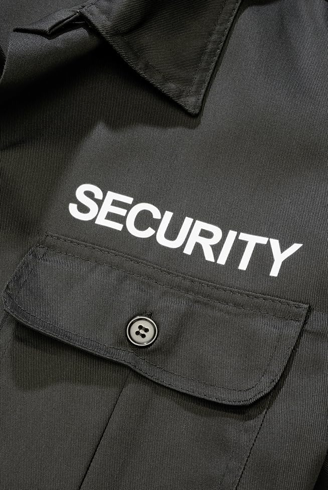 Brandit Herren Security Us Shirt Short Klassisches Hemd S Schwarz - Kurzarm, S Schwarz - Kurzarm