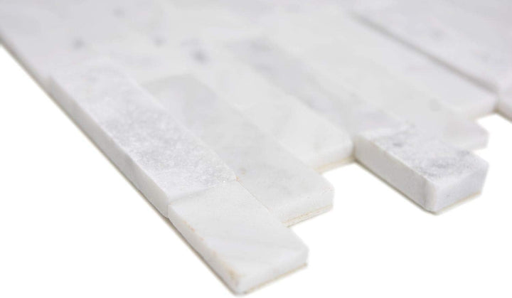 Selbstklebnde Mosaikmatte Verbund Naturstein Carrara für WAND KÜCHE Wandverblender Fliesenspiegel Ve