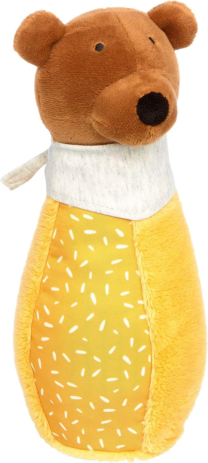 SIGIKID 43222 Soft-Kegelspiel, yellow für Mädchen und Jungen von 3 bis 36 Monaten Mehrfarbig/Kegelsp