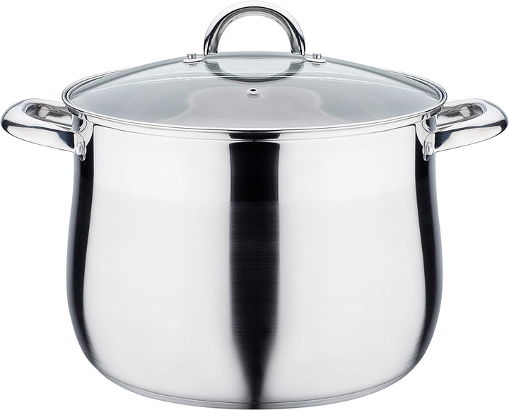 GSW 989879 Jumbotopf 28cm, Rostfreier Stahl, 13 liters
