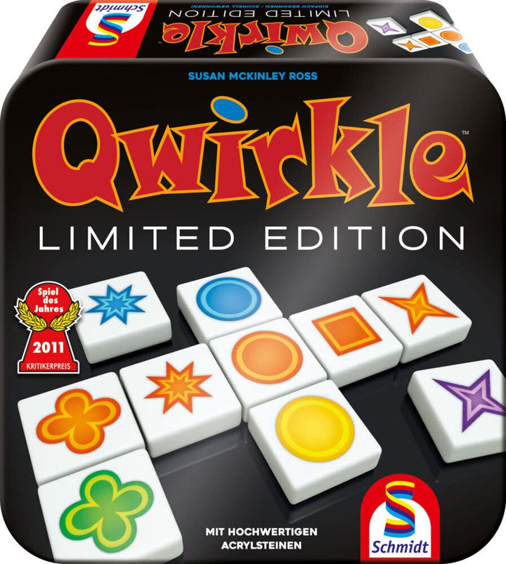Schmidt Spiele 49396 Qwirkle Limited Edition, Spiel des Jahres 2011, Familienspiel, bunt