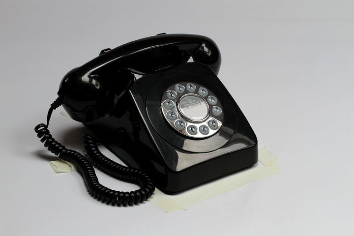 GPO 746 Retro Festnetztelefon im Stil der 70er Jahre mit Druckknopf-authentischer Klingelton-