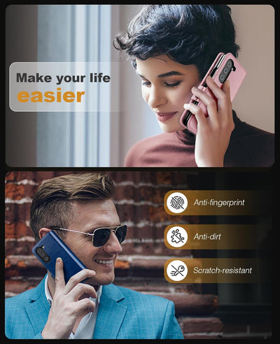 OCASE Aktualisierte Version Hülle Samsung Galaxy Z Fold 5 5G Handyhülle [mit S Pen Halter] [Vorderse