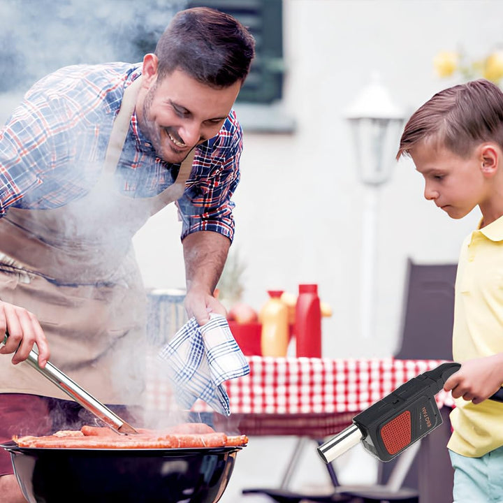 Joyzan Elektrisches Grillgebläse, Tragbar Elektrisch BBQ Gebläse Handgrillgebläse Tragbares Stromluf