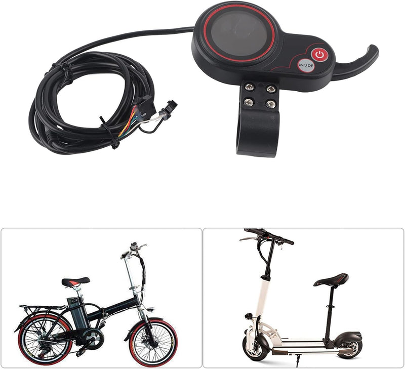 Tbest E-Bike-Geschwindigkeitsregler, bürstenloser Motorregler Bürstenloser Regler LCD-Display Bedien