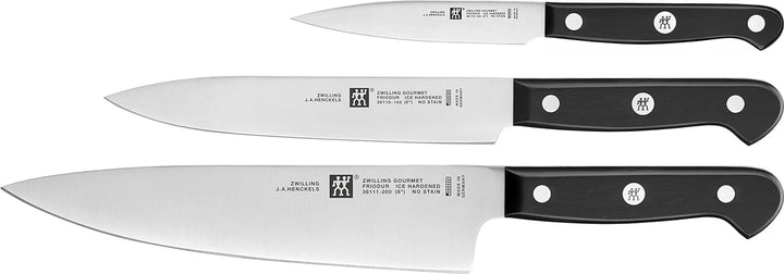 ZWILLING Gourmet Messerset, 3-tlg. 38 x 28 x 28 cm Silber / Schwarz