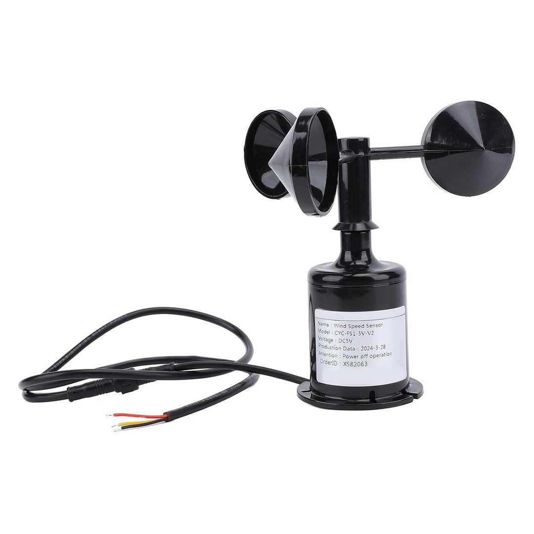 Haofy Windgeschwindigkeits-Anemometer 5 V DC, Kompatibel mit Unteren und Seitlichen Verkabelungsopti