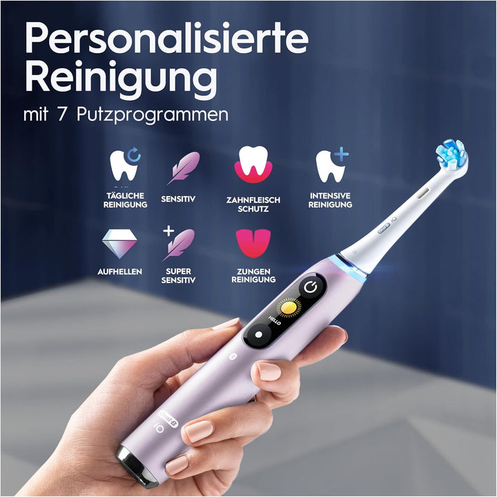 Oral-B iO Series 9 Plus Edition Elektrische Zahnbürste/Electric Toothbrush, PLUS 3 Aufsteckbürsten,