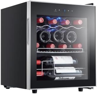 Kalamera Weinkühlschrank, 15 Flaschen, 40 Liter, 5-18°C, Freistehend, KRC-40FCSS 15 Flaschen - 40 Li