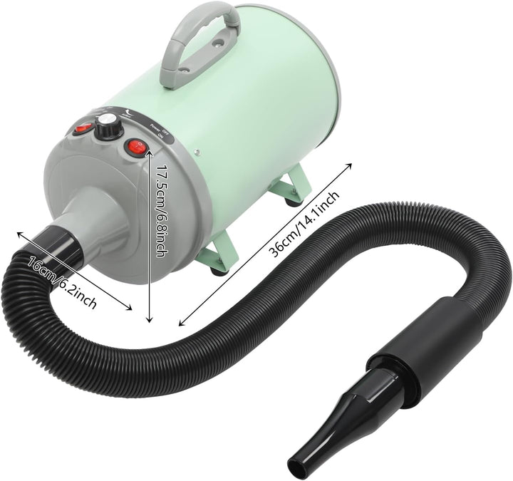 Hundefön Blower mit 4 Düsen - 2200W Profi Blower Hund, Leiser Hundepflege Trockner Gebläse für Hunde