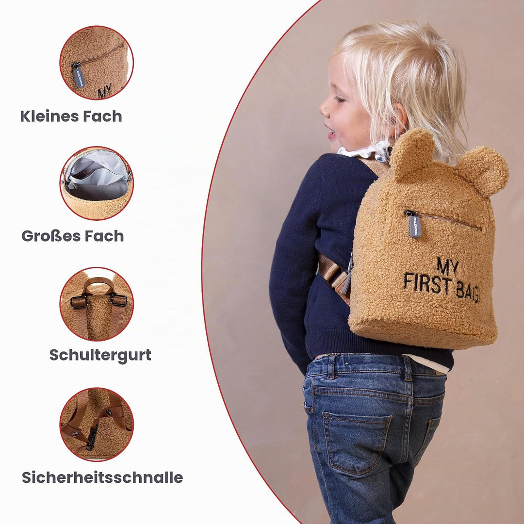 Childhome, Rucksack für Kinder, Baby, Schule, Kindergarten, Krippe, zwei Fächer, geeignet für Lunchb
