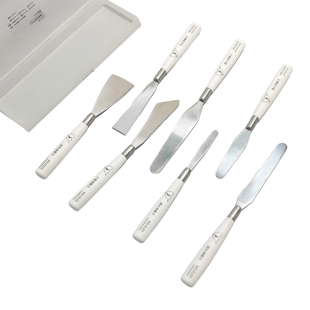Künstler-Spatel-Set, Holzgriff, Palettenwerkzeug, Farbmischschaber für Ölmalerei, Acrylmalerei, Farb
