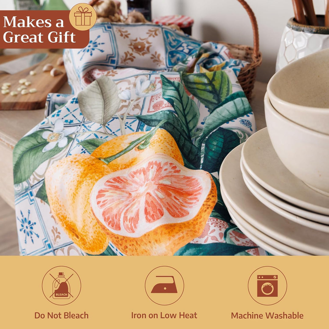 Maison d' Hermine Küchenhandtuch, 100% Baumwolle Set von 3, 50 cm x 70 cm Küchenhandtücher Tischgesc