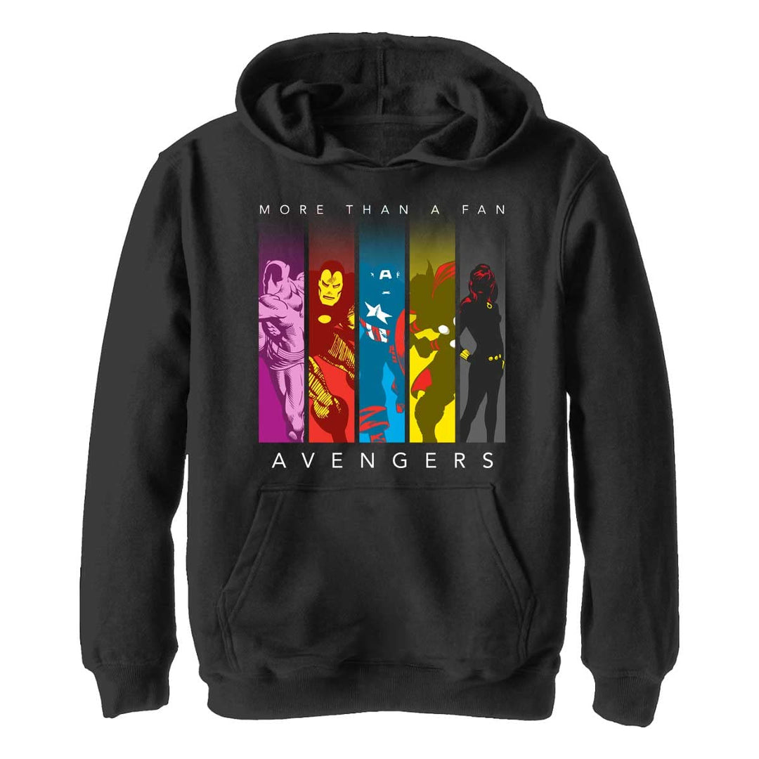 Marvel Unisex Kinder Fan Favs Hoodie S Schwarz, S Schwarz