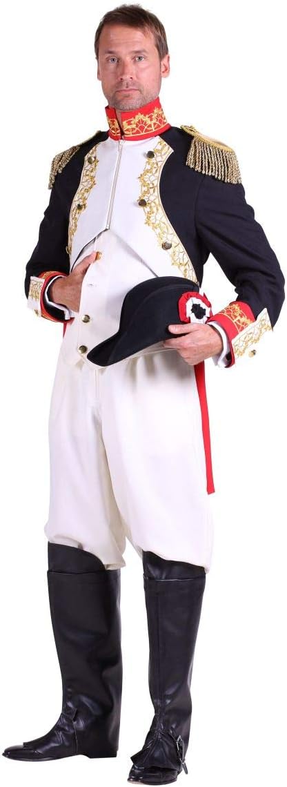 Thetru Kostüm General Napoleon Uniform Französischer Kaiser Fasching (XL), XL