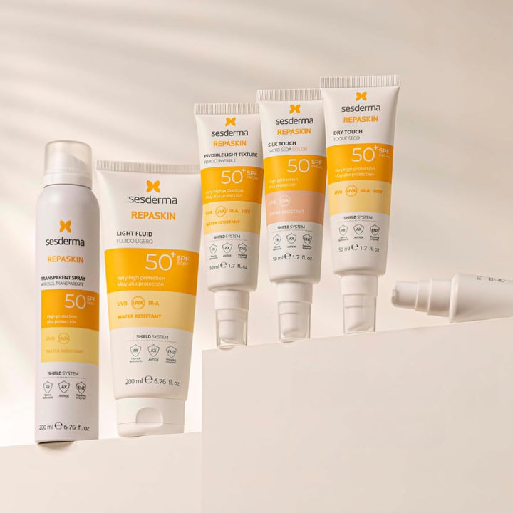 REPASKIN FACIAL SPF50 tacto seda con color 50 ml