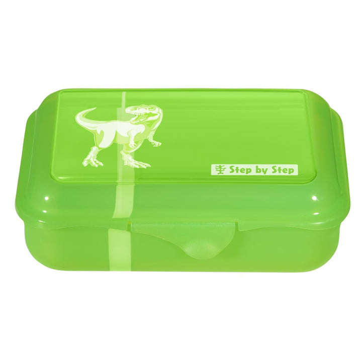 Step by Step Lunchbox „Dino Targo“ grün, mit Trennwand und Klickverschluss, spülmaschinenfest, BPA-f