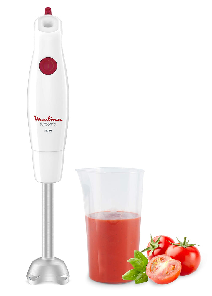 Moulinex Turbomix+ Stabmixer DD1211 | 350 W | 1 Geschwindigkeit | Ergonomischer Griff | Fuss aus Met