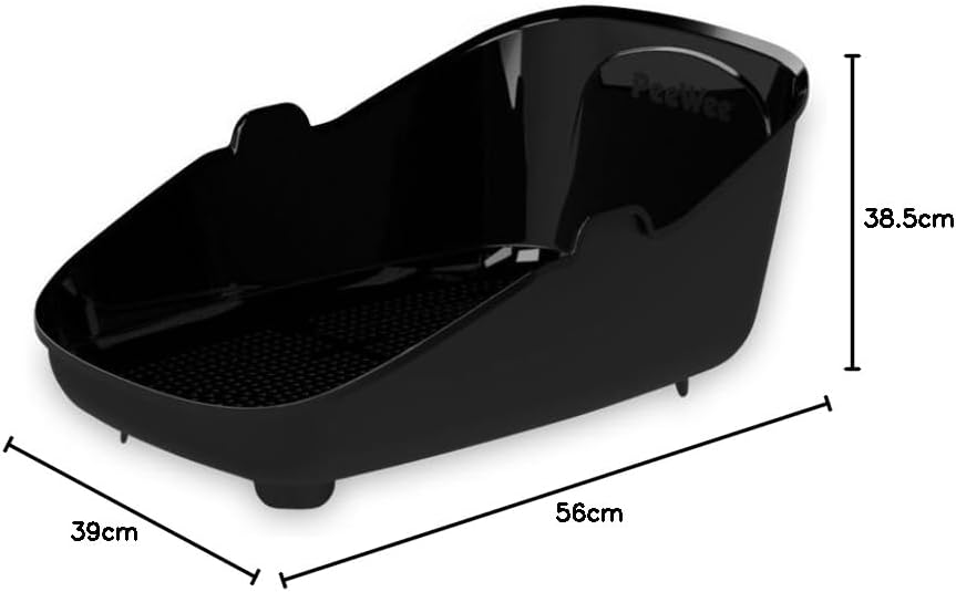 PeeWee EcoHouse Katzentoilette, Schwarz/Grau