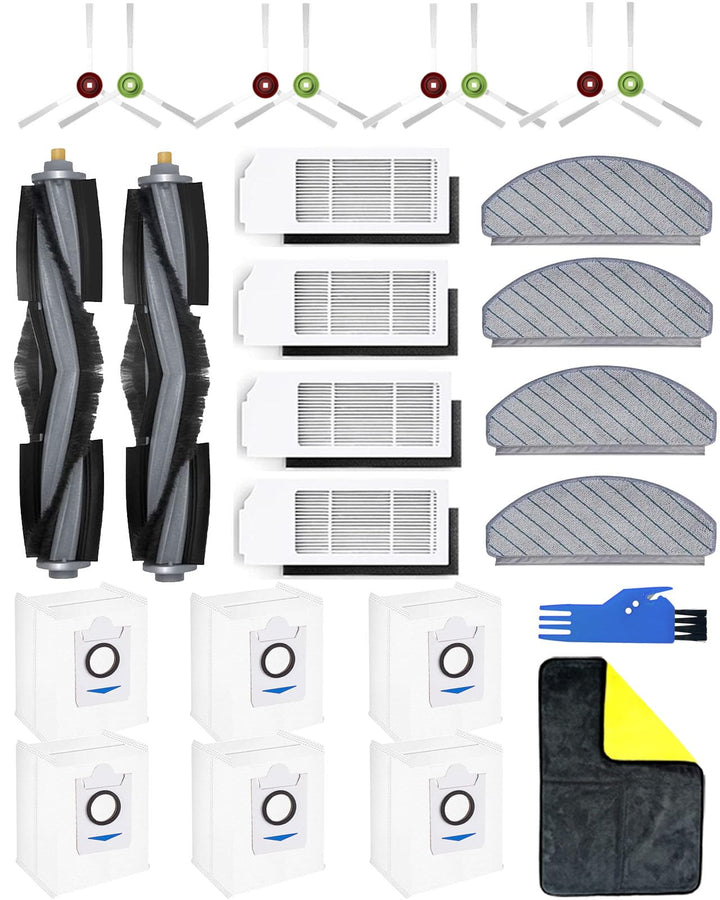 Yivy 26 Stück Zubehör für Ecovacs DEEBOT T10 Plus Staubsauger, T10 Plus Ersatzteile, T10+ zubehör-ki