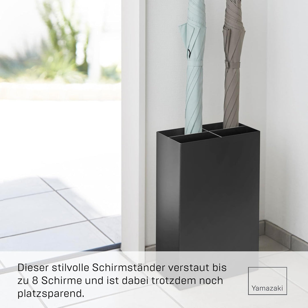 YAMAZAKI Smart Schirmständer, Stahl, Schwarz,
