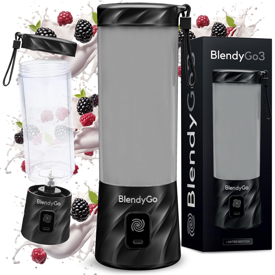 BlendyGo 3 Tragbarer Mixer, Blender, Mini Standmixer, 550 ml, Smoothie maker, Mixer smoothie maker t