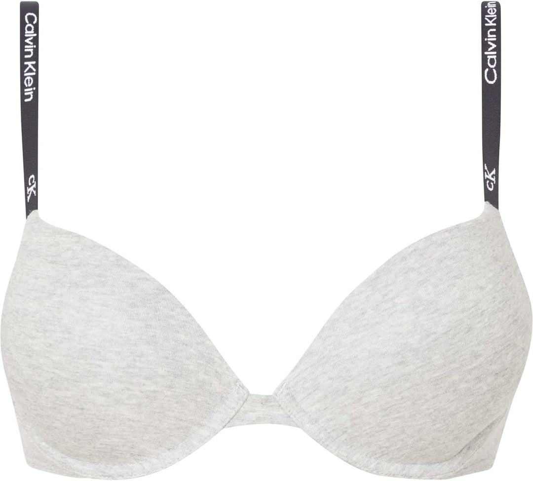 Calvin Klein Damen Demi-Cups BH Lightly Lined Leicht gefüttert 70C Grau (Grey Heather), 70C Grau (Gr