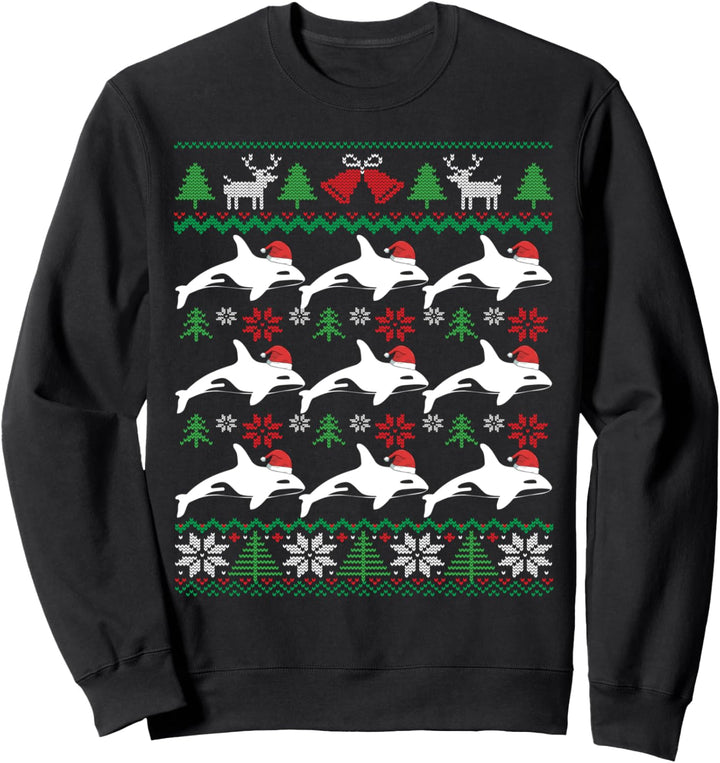 Orca-Weihnachtsmann | Weihnachtswal Christmas Whale Sweatshirt