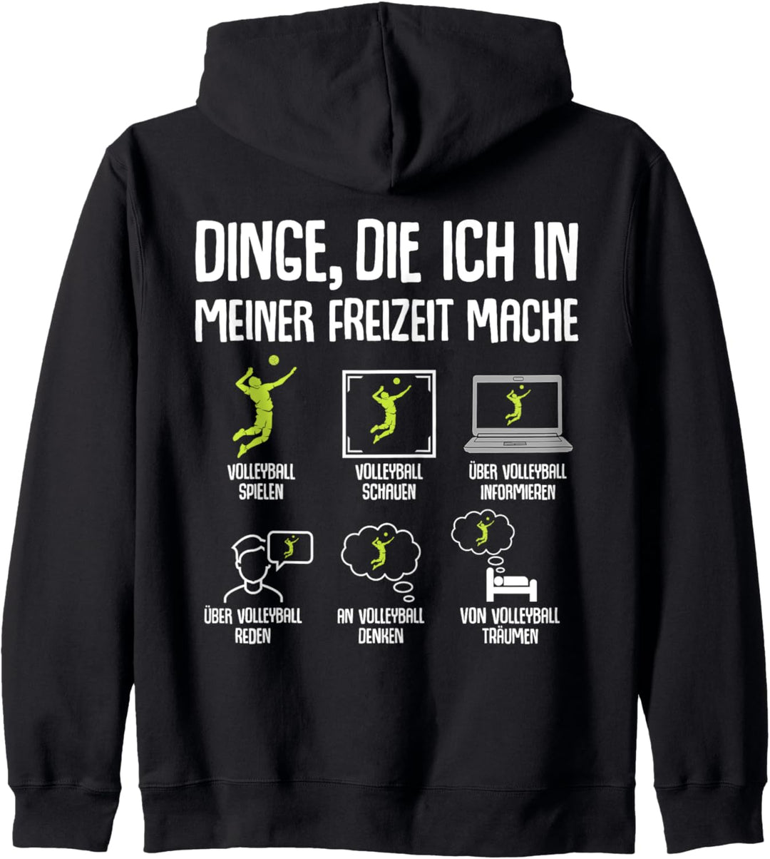 Volleyballer Volleyball Jungen Kinder Herren Kapuzenjacke